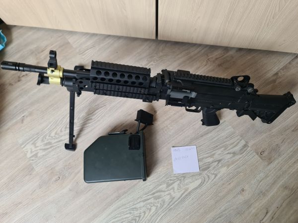 Airsoft HMG MK46 Minimi Metall Schwarz (A&K)