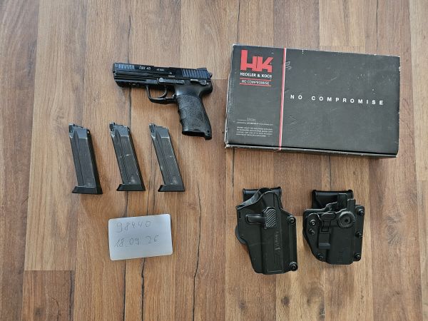KWA HK 45 GBB + 3 Magazine