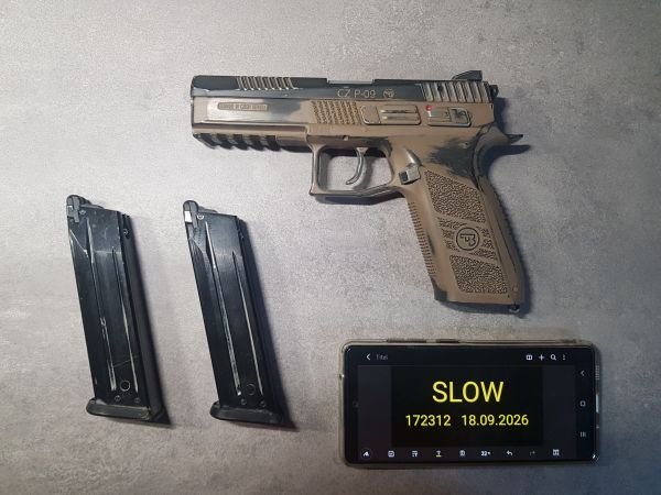 [Hobbyauflösung] ASG CZ P-09 Duty GBB Komplettset