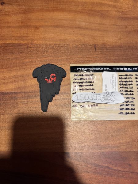 WP White Phosphor Red Skull Medusa Patch Neu FOG Rare