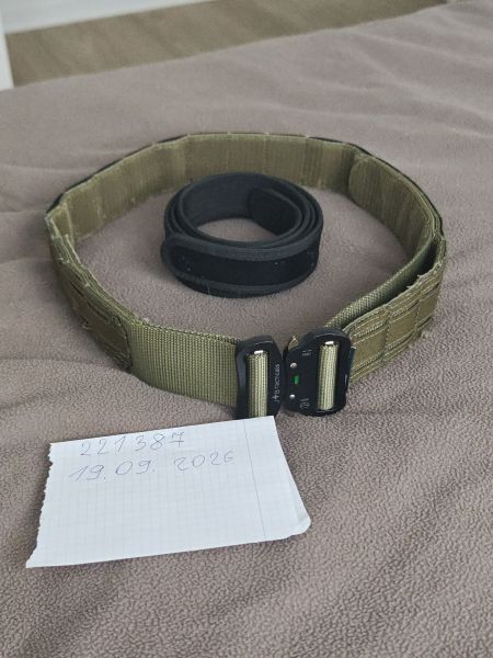 JB Tacticals - Taktischer MOLLE Laser Cut Gürtel mit Innengurt - Green