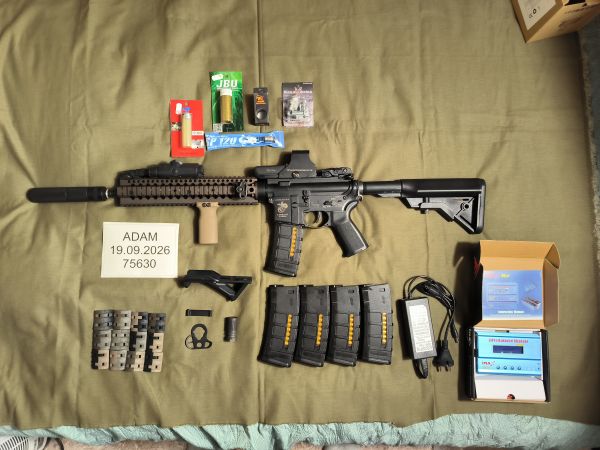 Voll getunte Specna Arms Mk18 (AEG/SAEG) + Umfangreiches Zubehörset