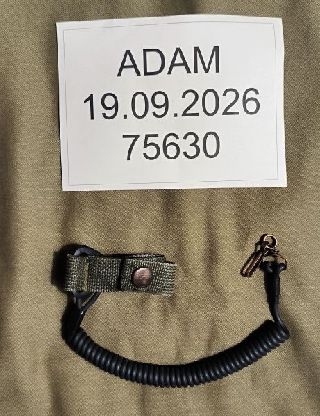 Taktische Pistolen-Fangriemen / Pistolensicherung (Spiralkabel, Militär/Militaria)