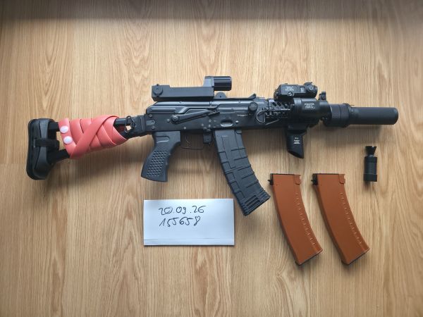 ❗Begadi AKS-74U kompletter Zenitco Umbau + Kobra + Mamba Motor + 3 Mags