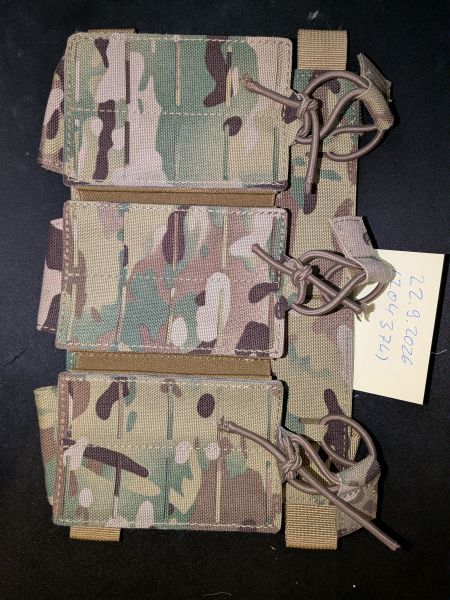 Krydex Triple Mag Pouch Front Multi Cam Flap