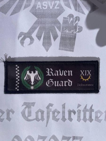 Raven Guard Velcro Patch Space Marine Chapter Klett Aufnäher
