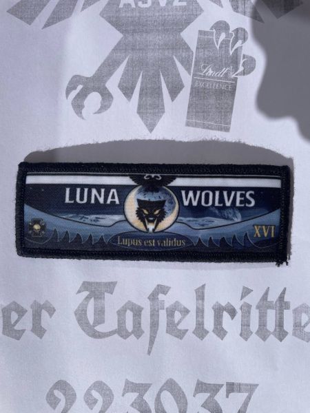 Luna Wolves Velcro Patch Space Marine Legion Klett Aufnäher