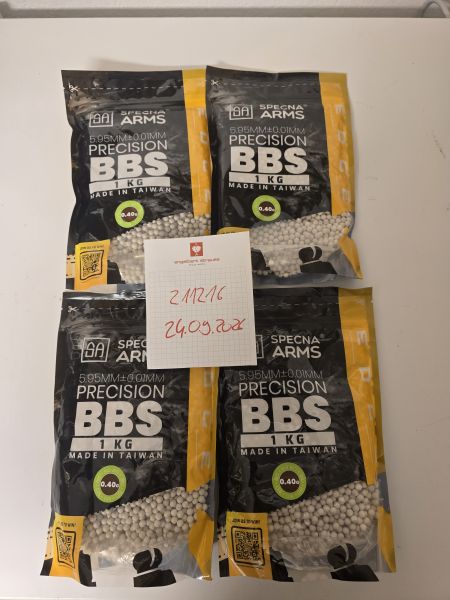 10.000 Schuss 0,40g Specna Arms Edge Ultra Bio BBS (G&G) Preis ist inklusive Versand (4x 1KG Beutel)