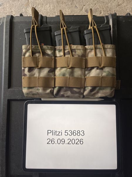 OneTigris 3× Magazin-Frontpanel – Multicam