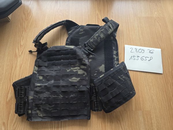 EMERSONGEARS Plate Carrier 1000D mit QD Multicam Black