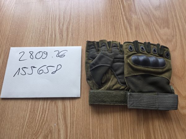 Fingerlose Handschuhe Grün hard knuckle