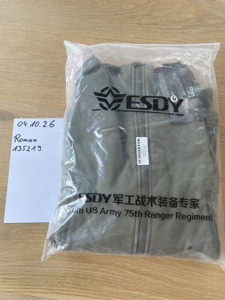 ESDY Taktik-Jacke Gr. M Steingrau/Olive *NEU*