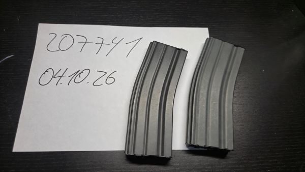 G&G M4 / M16 Stahlblech-Magazin Hi-Cap 450 Schuss grau