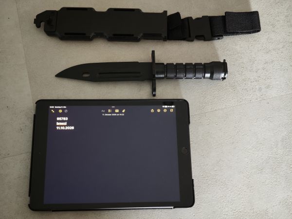 DUMMY M9 BAYONET mit HOLSTER