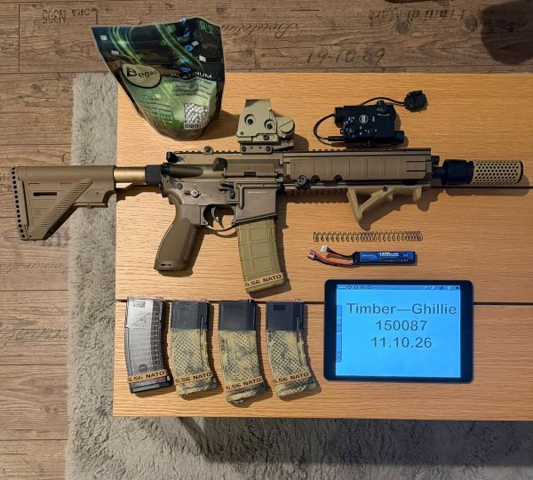 E&C HK416A5 inkl. Anbauteile