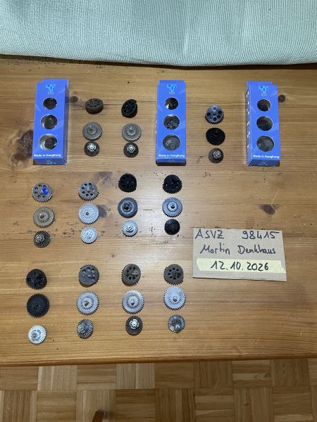 Gearsets SR25 SHS G&G Ares/APS mit Magnet und weitere (Einzelverkauf möglich)