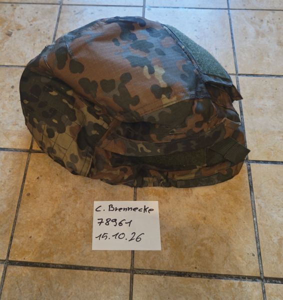 Helmbezug Flecktarn