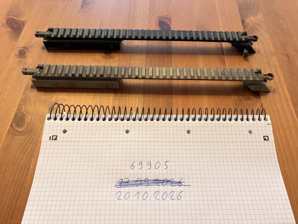 2x Ares G36 IDZ Top Rail