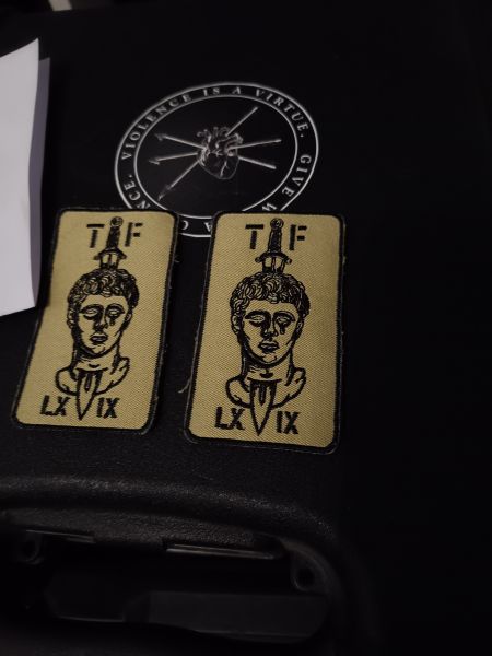 Garand Thumb Task Force LXIX Patch TAN