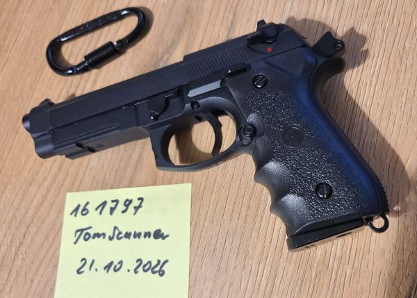 Pistole Vollmetall WE M9A1 Neuwertig