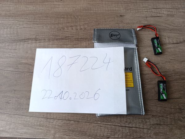 2x Gens ace Airsoft 2S 35C 300mAh 7.4V lipo Akku mit JST-SYP Stecker 