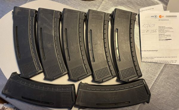 7x Arcturus AK Midcap Magazin (30/135 BBs) mit Sichtfenster