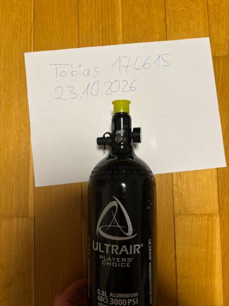 HPA Druckluftflasche 0,8l 48 Aluminium