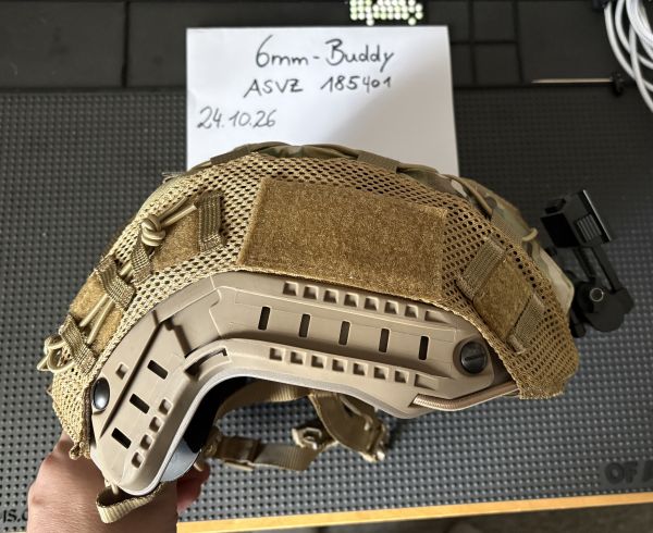 FMA Tactical Helmet -TAN- + NVG Mount, Helmbezug Multi Cam, alles NEU