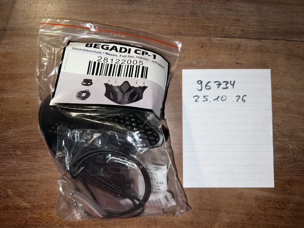 Begadi CP-1 Gesichtschutz Regular schwarz 